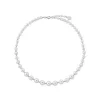 Long Pearl Necklaces|Majorica Silver Necklace Lyra 6/10Mm 43Cm