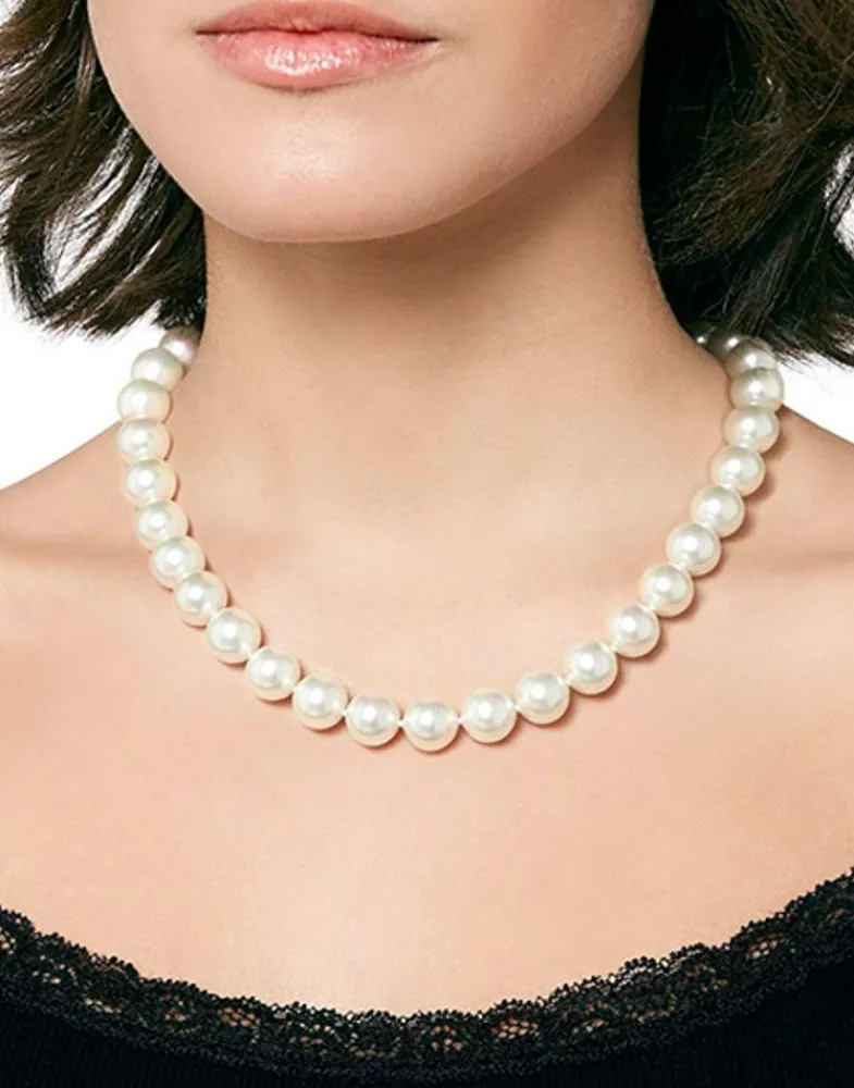 Pearl Chokers|Majorica Silver Necklace Lyra 12Mm 50Cm