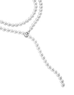 Long Pearl Necklaces|Majorica Silver Necklace Lyra 8Mm 90Cm
