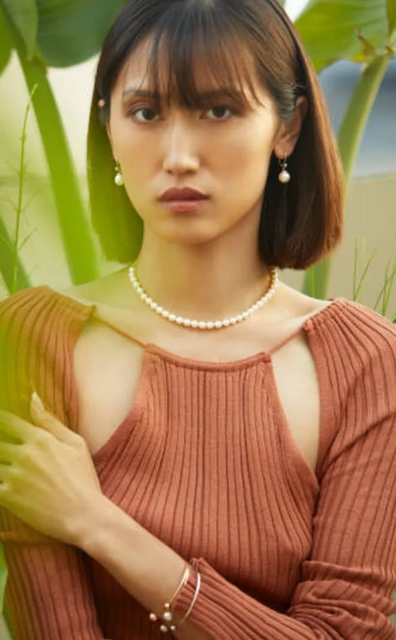 Long Pearl Necklaces|Majorica Silver Necklace Lyra 7Mm 50Cm