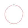 Long Pearl Necklaces|Majorica Silver Necklace Lyra 6Mm Pink Pearl 40Cm