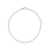 Long Pearl Necklaces|Majorica Silver Necklace Lyra 6Mm White Pearls 40Cm