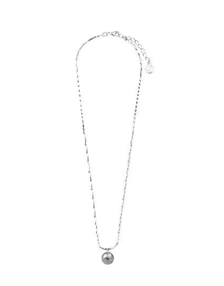 Pendants With Chain|Majorica Silver Pendant Nuada 10Mm Gray Pearl