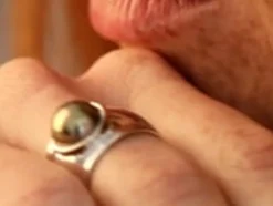 Large Pearl Rings|Majorica Silver Tahiti Ring With Tahiti Half-Ball Pearl