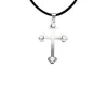 Pendant Chain|Majorica Silver Trinity Cross Pendant With Pearls