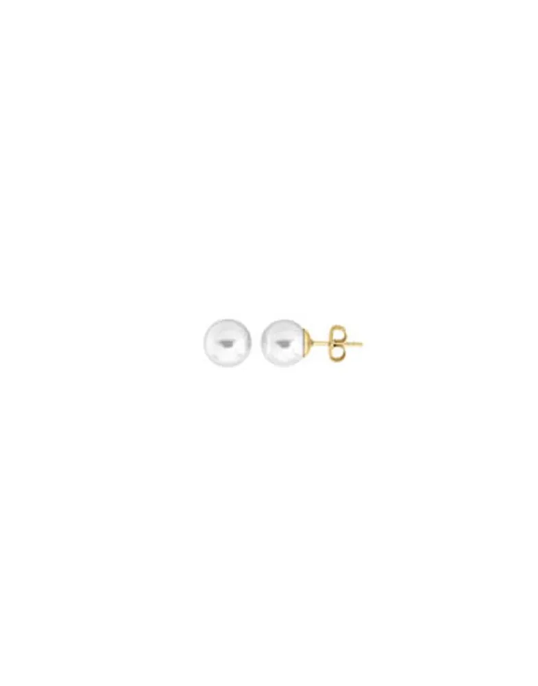 Baby Earrings|Majorica Taylor 18-Carat Gold 6Mm White Pearl Earrings