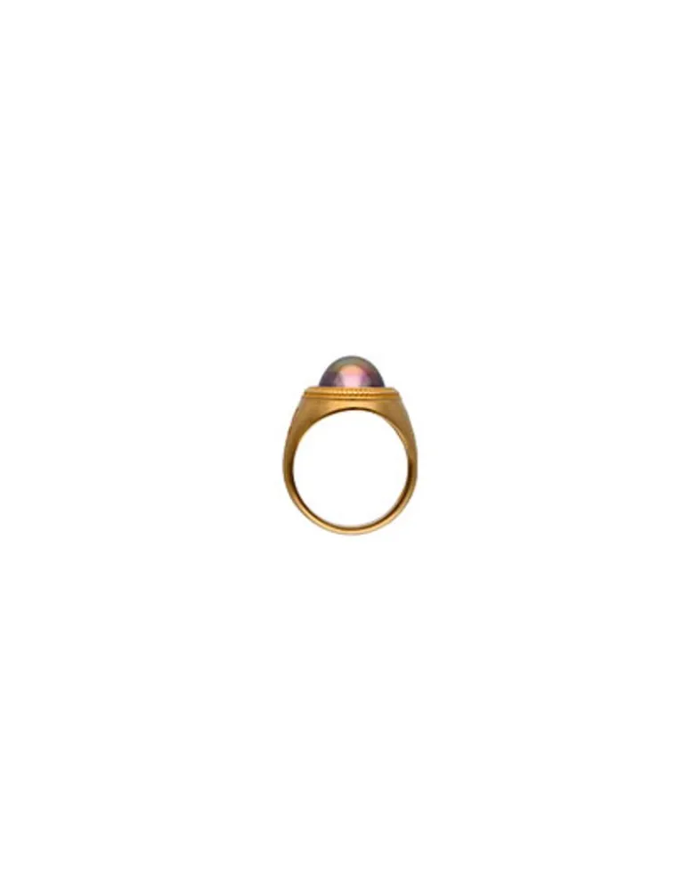 Large Pearl Rings|Majorica Zale Hallmark Ring With Oval Pearl In Aubergine