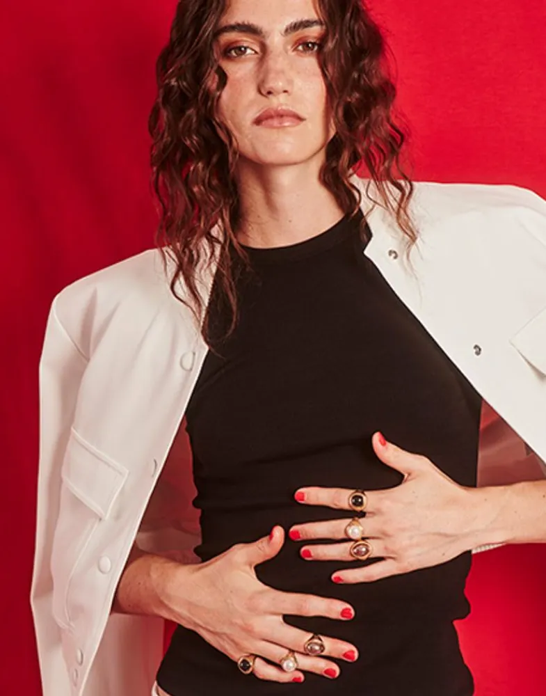 Large Pearl Rings|Majorica Zale Hallmark Ring With Oval Pearl In Aubergine