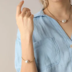 Multipurpose Pendant|Majorica Zindis 40Cm Gold Chain Necklace